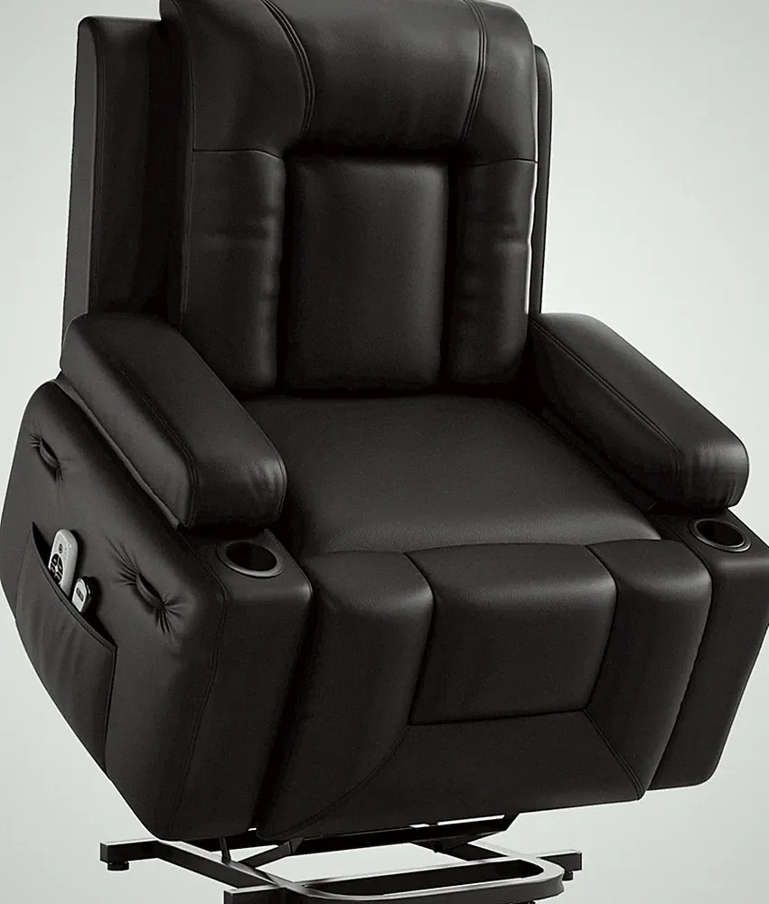 Oversized Power Lift Recliner Chair with Heat & Massage for Seniors