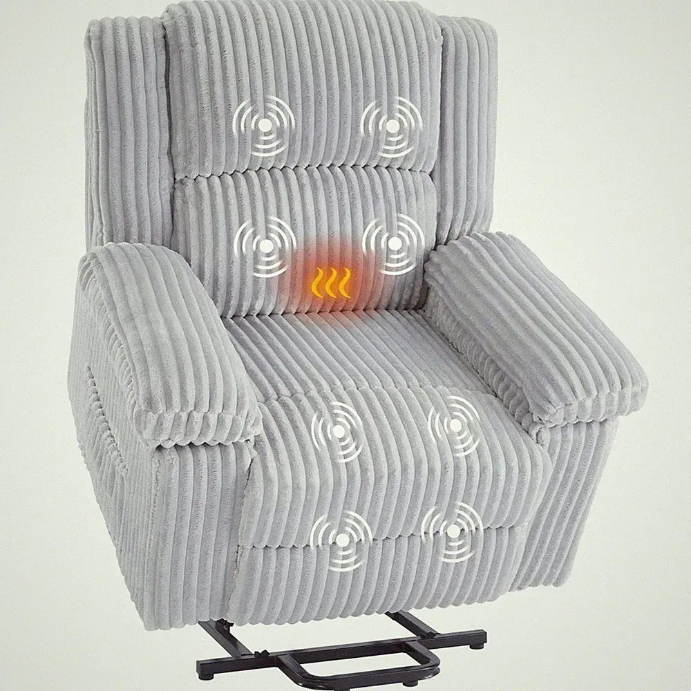 Power Lift Recliner Chair with Heat & Massage for Elderly Comfort